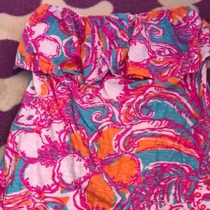 Lilly Pulitzer strapless top